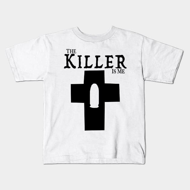 The Killer Is Me - Bullet in a Cross Kids T-Shirt by Lights In The Sky Productions